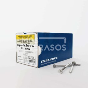 Puidukruvid välitöödeks Expandet EXTRA V2 5×80 mm 200 tk