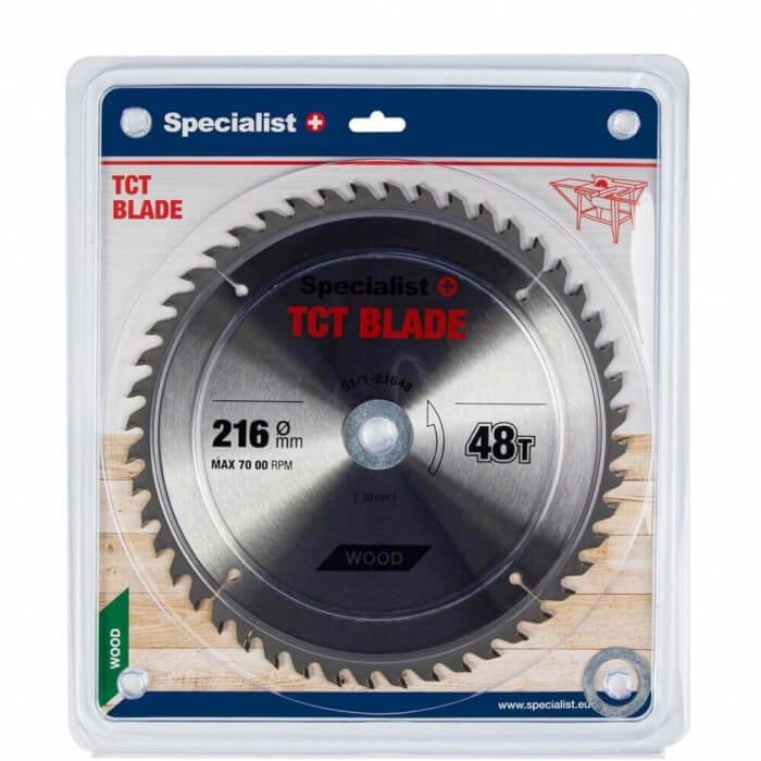 SPECIALIST+ lõikeketas puidule, 216x48Tx30/20/16 mm - Image 1