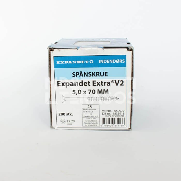 Tsingitud Expandet puidukruvid 5x70 mm 200 tk - Image 3