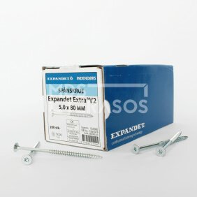 Tsingitud puidukruvid Expandet Extra 5x80 mm 200 tk