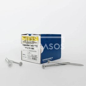 Terrassi puidukruvid Expandet EXTRA V2 6×100 mm 100 tk