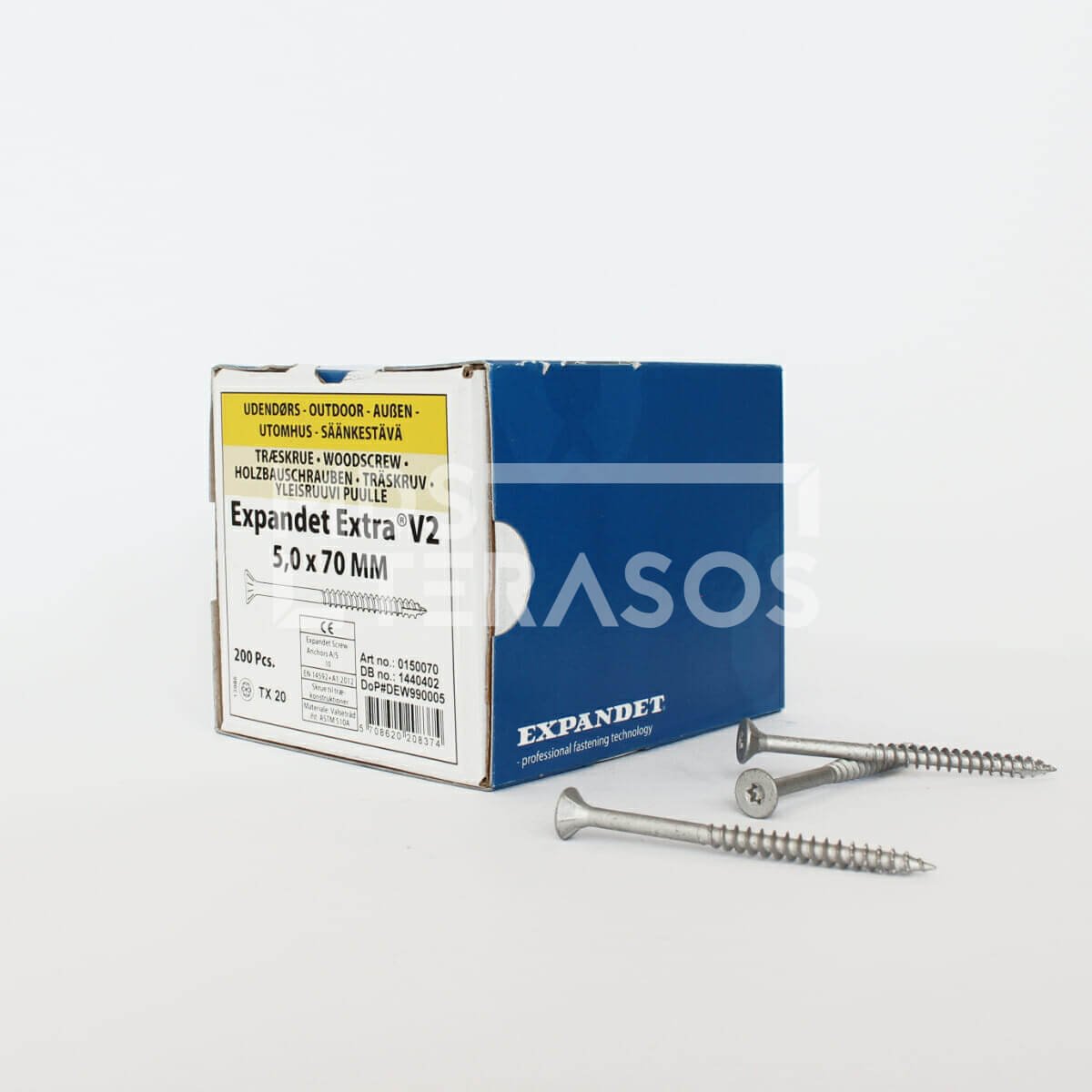 92 Puidukruvid välitöödeks Expandet EXTRA V2 5×70 mm 200 tk - Image 1
