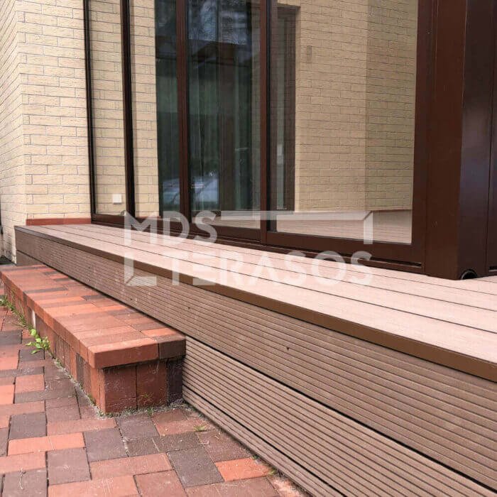 Alumiiniumist nurk Newwood WPC terrassi viimistlemiseks, pruun - Image 2