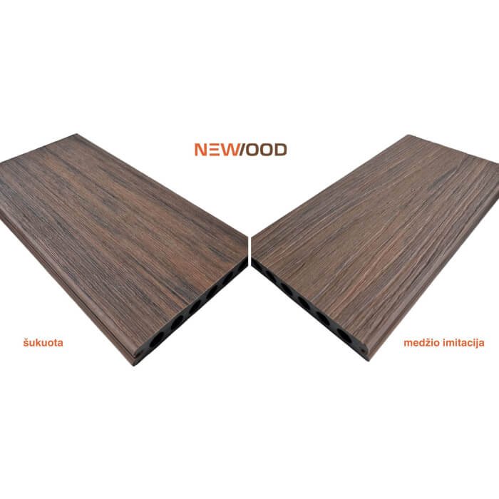 Newood WPC plaat Forest Brown 22x140x3600 kahepoolne harjatud/puidu imitatsioon - Image 9