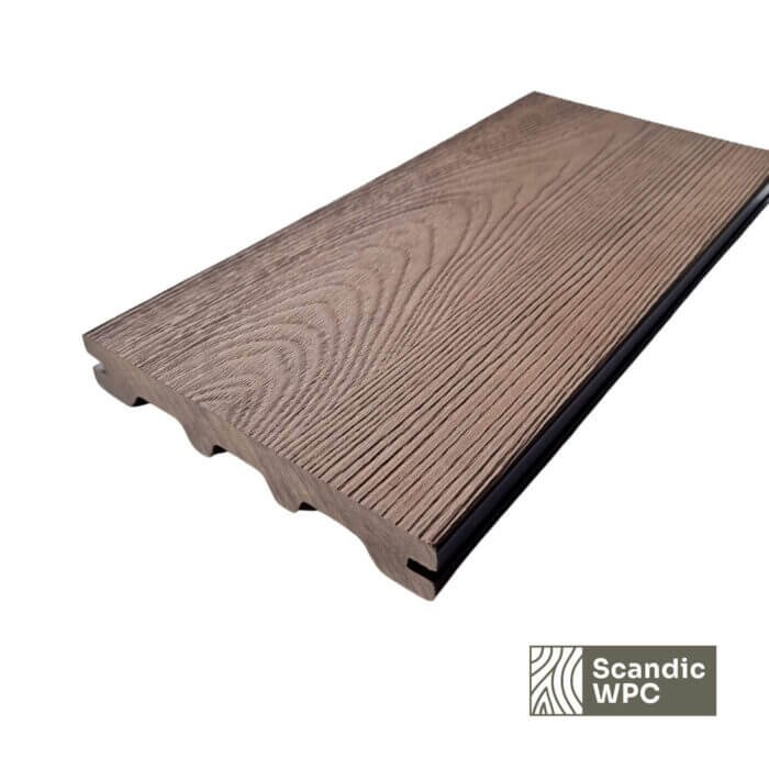 Scandic WPC terrassilaud Espresso 24x146x3600 puiduimitatsioon - Image 4