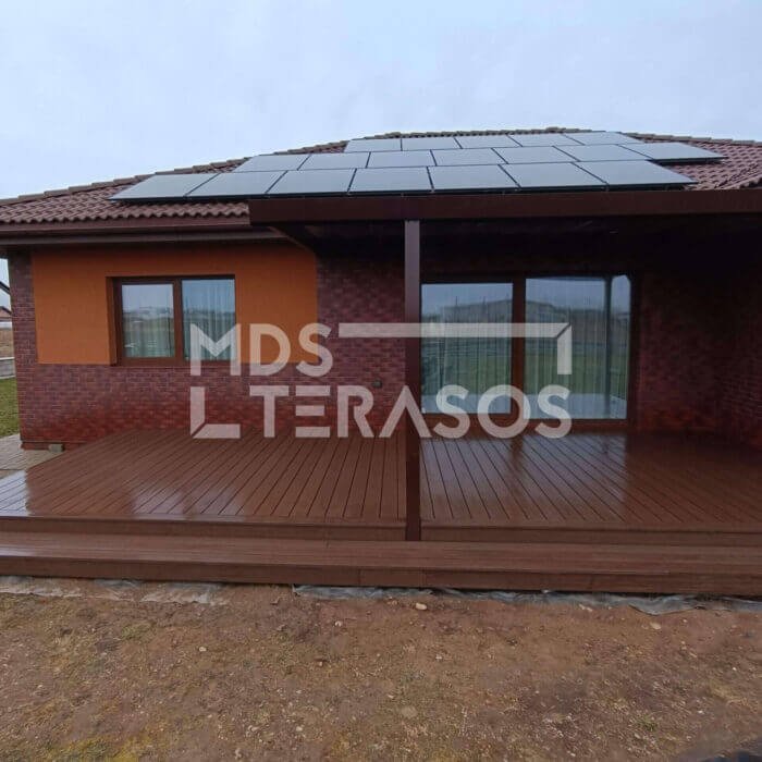 Scandic WPC terrassilaud Wood Brown 20x140x3600 sooneline/kammitud südamik - Image 3