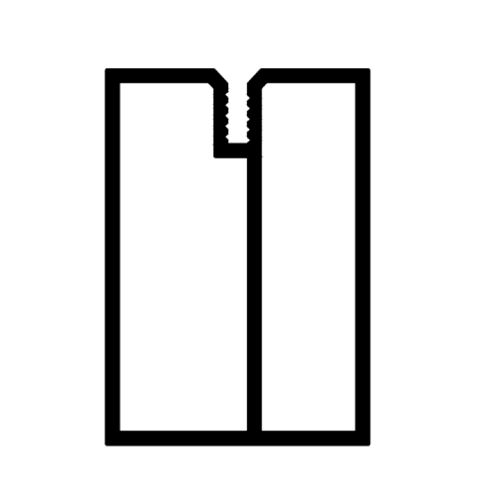 Spetsiaalne alumiiniumprofiil terrassile 35x50x6000, must - Image 2