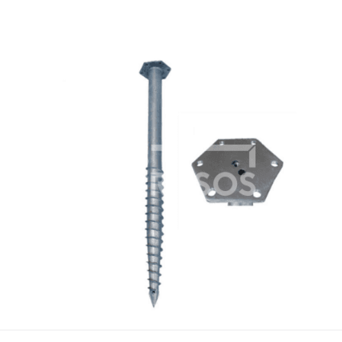 Kruvivundament M - 76X2050X3.5 M16 HEX-160mm - Image 1