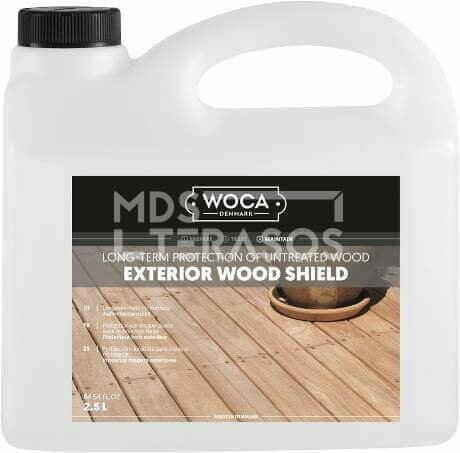 Terasos-lentu-impregnantas Terrassilaudade NANO kate - impregneerimisvahend WOCA Wood Shield 2,5 l - Image 1