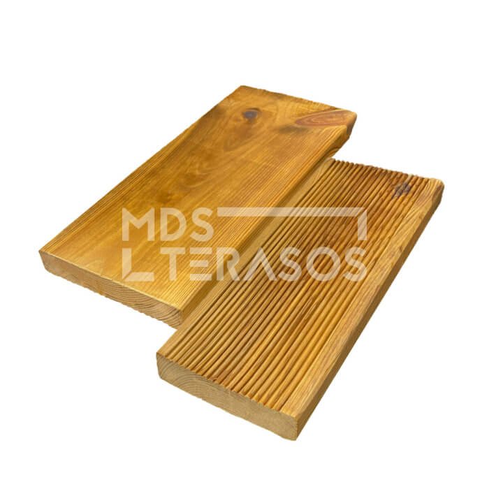 Soonega ja sile immutatud männipuidust terrassilaud 28x120x4800 - Image 1