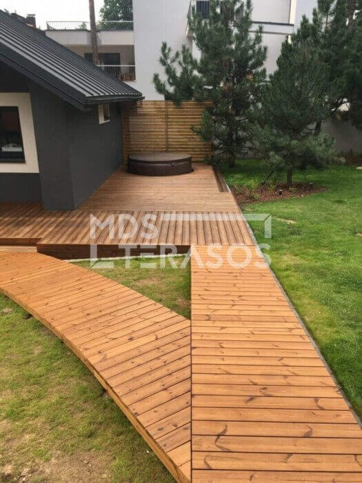 Thermo Skandinaavia männipuidust terrassilaud 25x118x4200 - Image 3