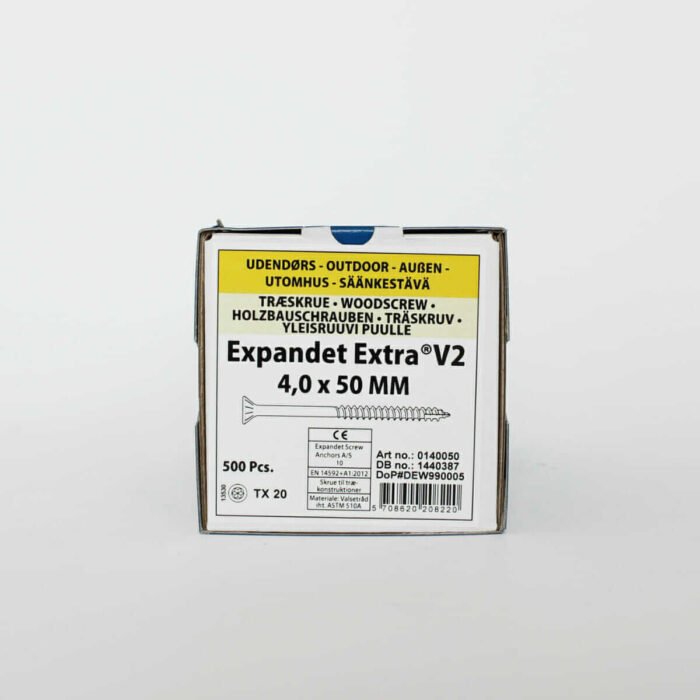 Puidukruvid välitöödeks Expandet EXTRA V2 4x50 mm 500 tk - Image 3