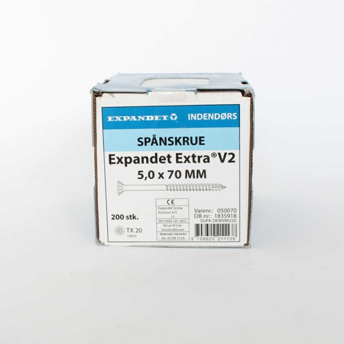 Tsingitud Expandet puidukruvid 5x70 mm 200 tk - Image 3