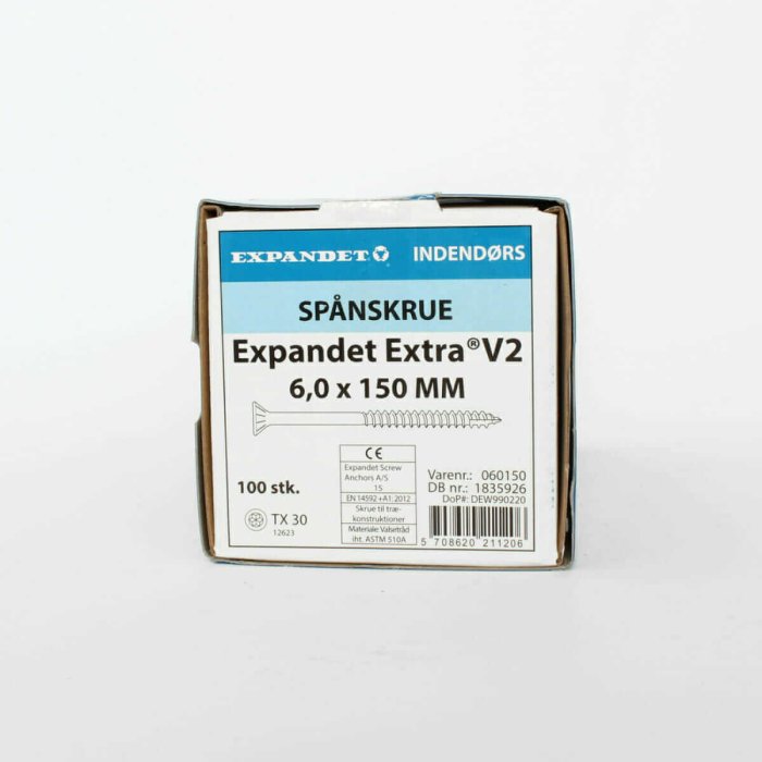 Tsingitud puidukruvid Expandet Extra 6x150 mm 100 tk - Image 2