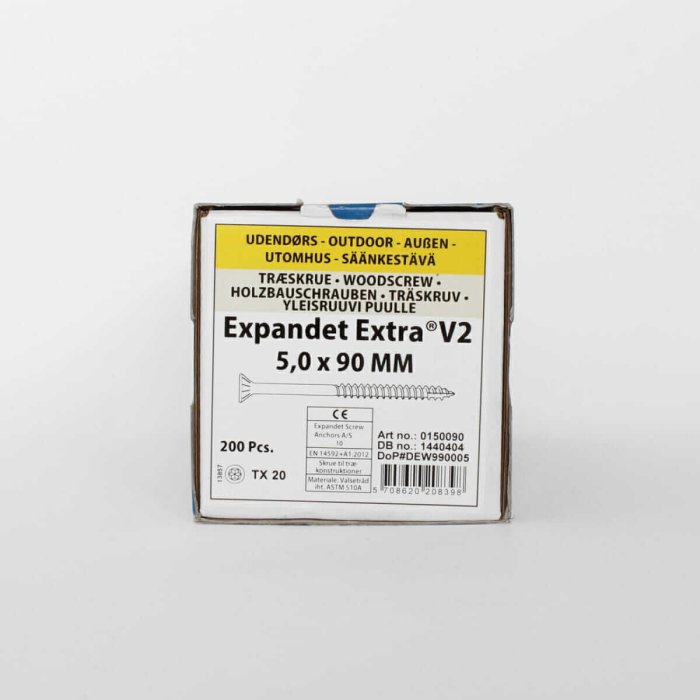 Välitingimuste puidukruvid Expandet EXTRA V2 5x90 mm 200 tk. - Image 3