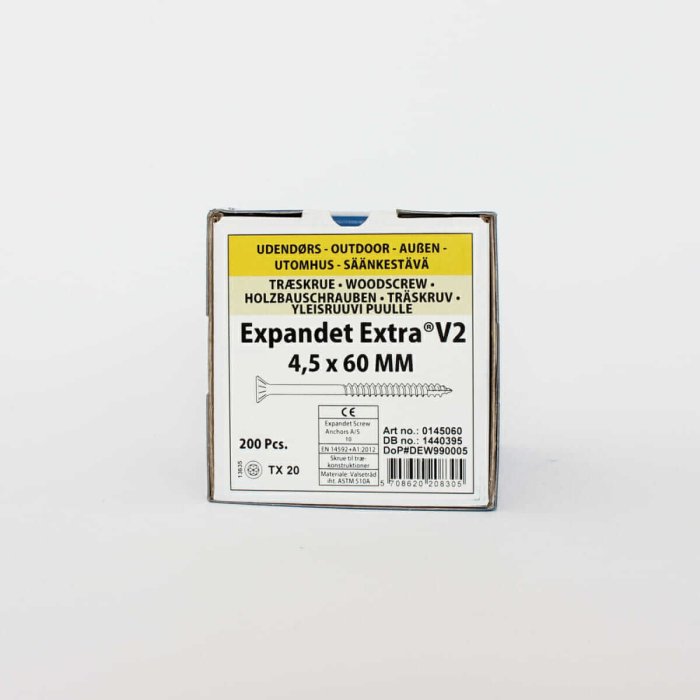 Puidukruvid välitöödeks Expandet EXTRA V2 4,5×60 mm 200 tk - Image 2