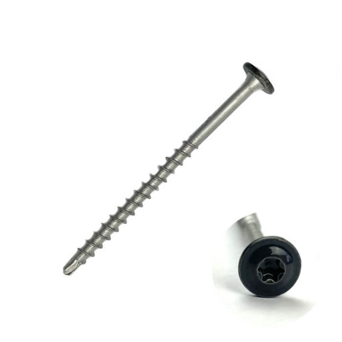 Fastshifter terrassikruvid laia peaga 4,5x65 mm, puurotsaga, SS410, 100 tk., 2 värvi - Image 6