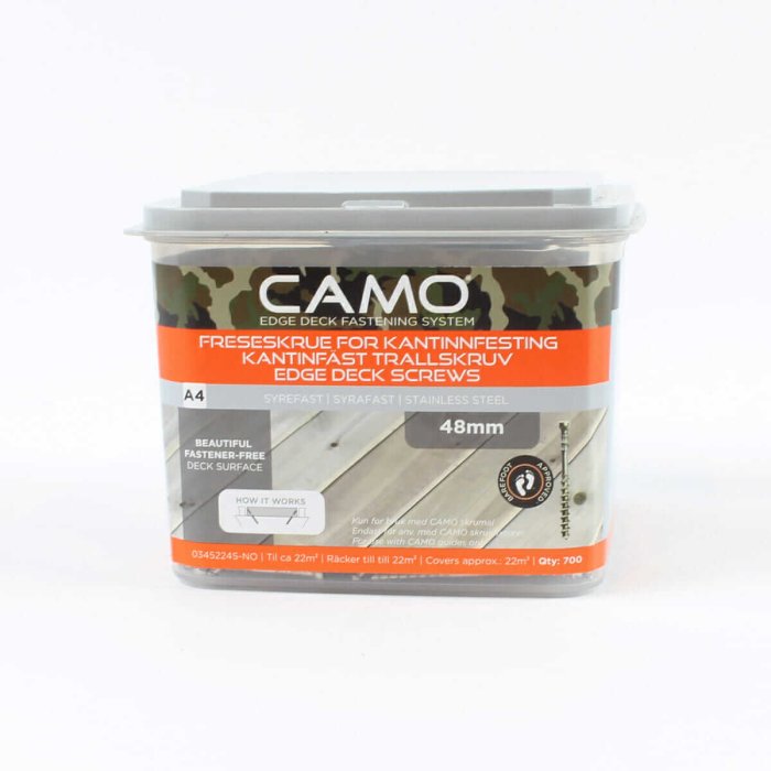 Puidukruvid CAMO A4 48 mm 700 tk