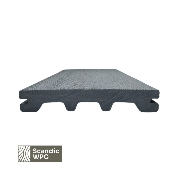 Scandic WPC terrassilaud Concrete Grey 24x146x3600 puiduimitatsiooniga - Image 3
