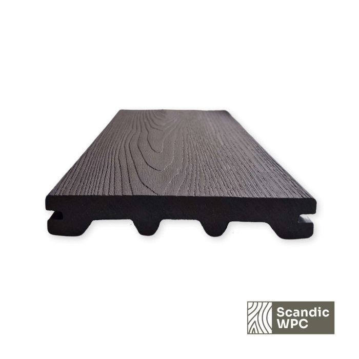 Scandic WPC terrassilaud Volcanic Grey 24x146x3600 puiduimitatsioon - Image 4