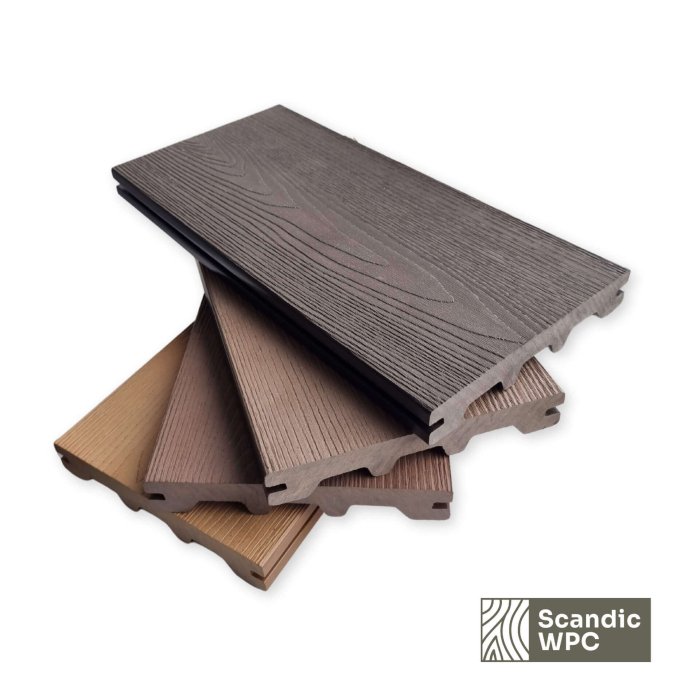 Scandic WPC terrassilaud Espresso 24x146x3600 puiduimitatsioon - Image 5