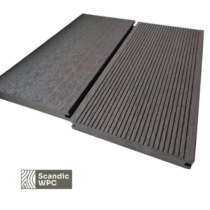 Scandic WPC terrassilaud Volcanic Grey värvi 20x140x4200 harjatud/sooniline täismassiivist - Image 4
