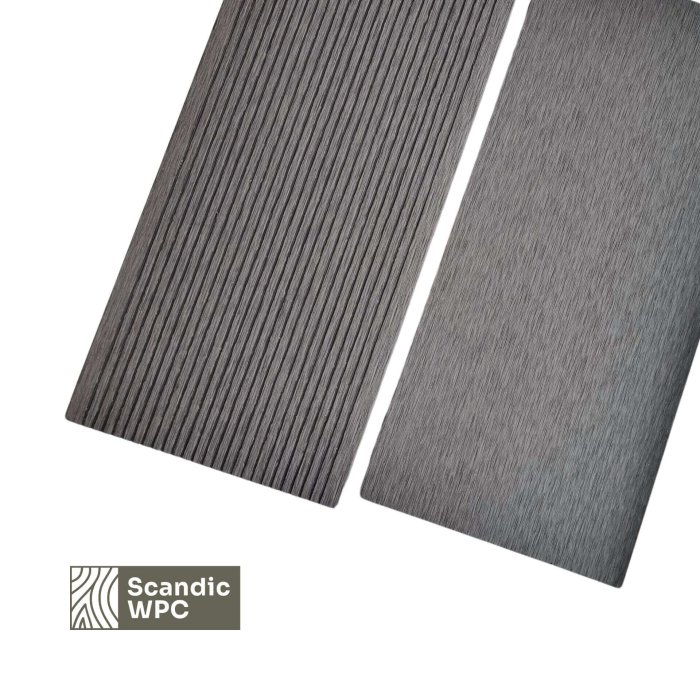 Scandic WPC terrassilaud Volcanic Grey värvi 20x140x4200 harjatud/sooniline täismassiivist - Image 3