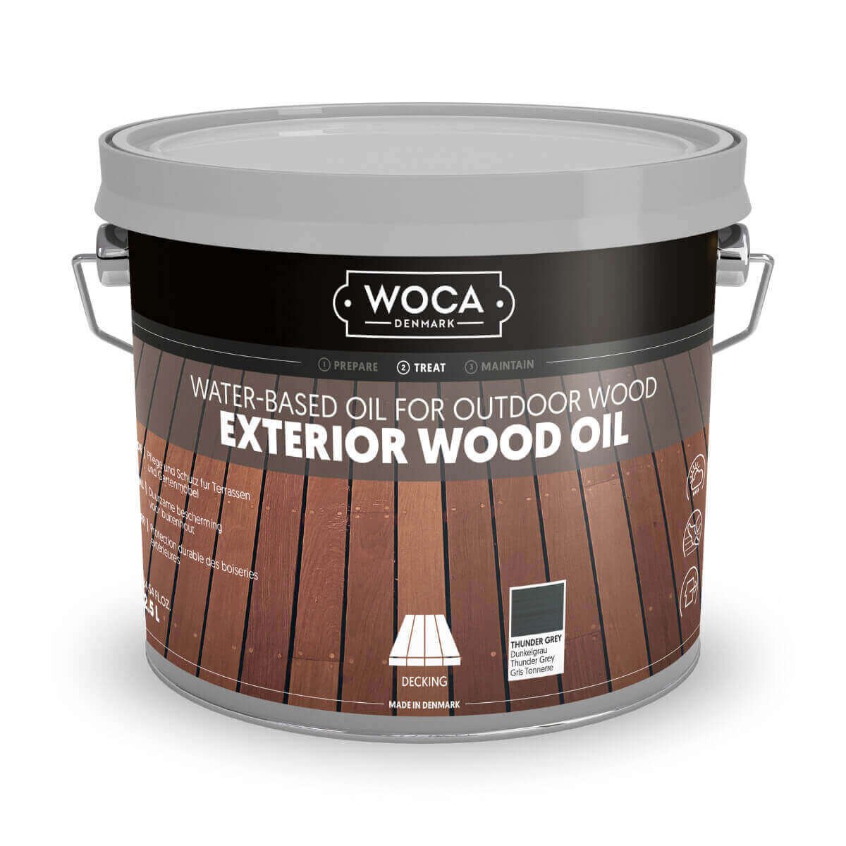 WOCA-alyva-su-pigmentu Pigmendiga terrassiõli Woca Exterior Oil 2,5 l - Image 1