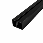 Specialus juodas aliuminio profilis terasai 35x24x4000
