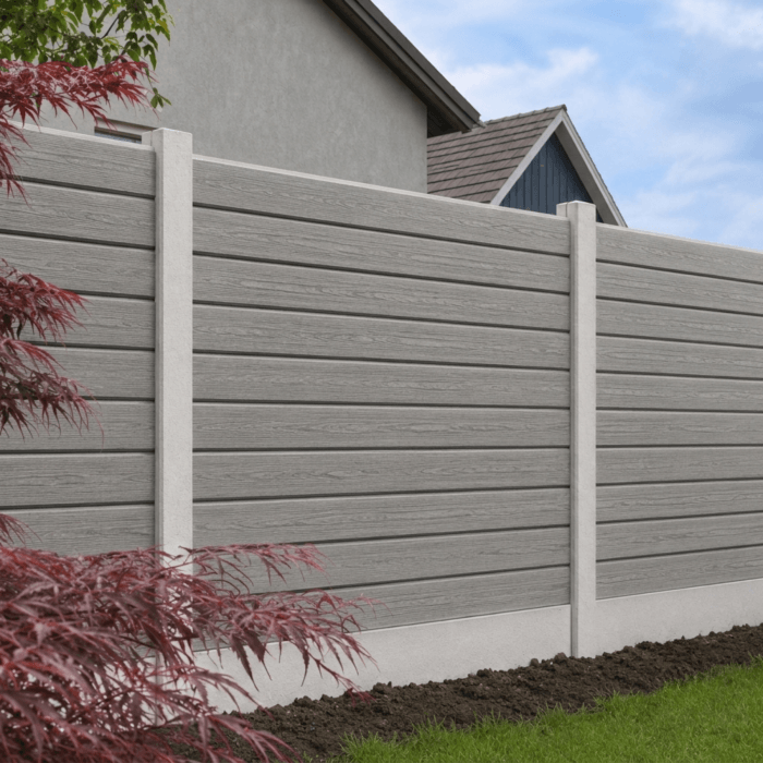 Scandic WPC aiapiirde laud 20x147x2000, New Grey värvi - Image 2