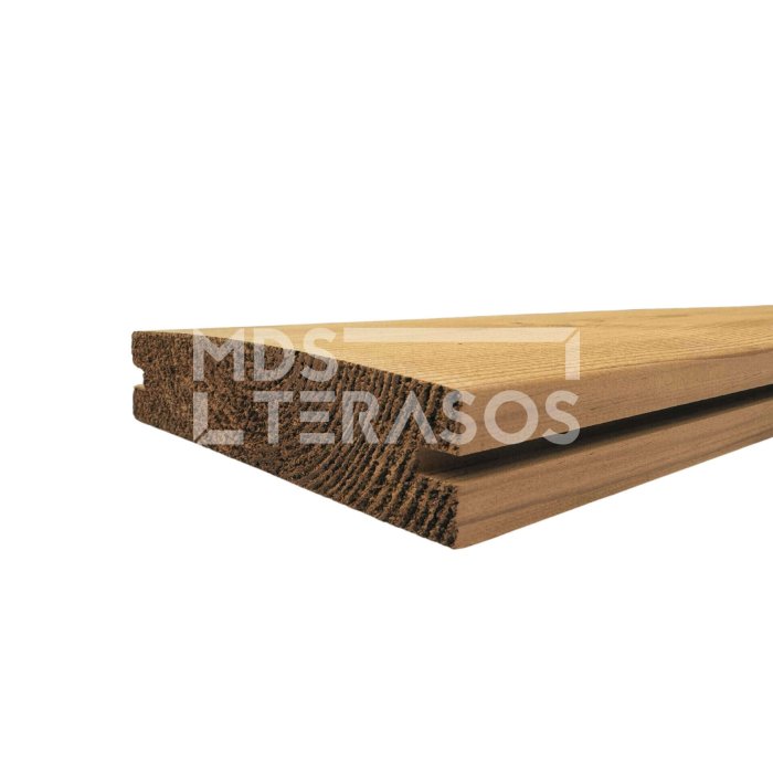 Termomännipuidust terrassilaud KALNELIS AB 26x117x5400 sälkudega - Image 11