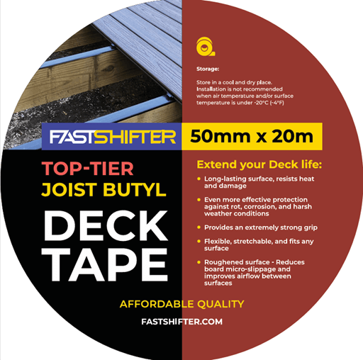 top-tier-butüülteip Kleepriba FastShifter Top-Tier terrassitalade kaitsmiseks, 50 mm, 20 m - Image 1